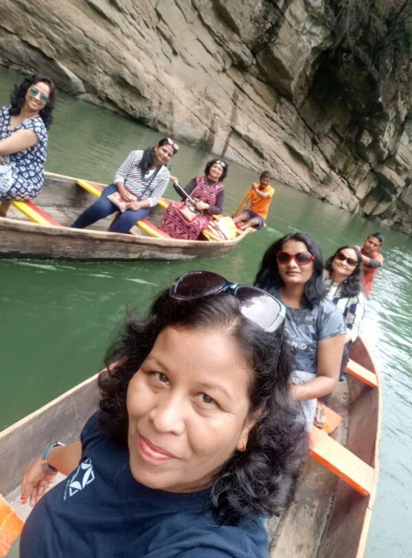 Boating in Dawki - Umngot River,Meghalaya