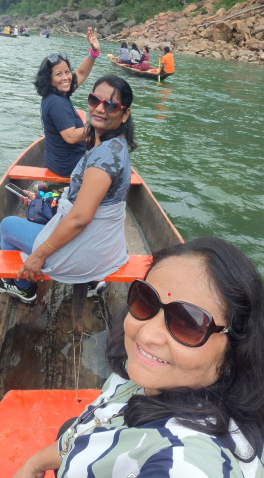 Boating in Dawki - Umngot River,Meghalaya